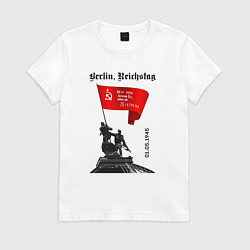 Женская футболка Знамя победы на рейхстаге