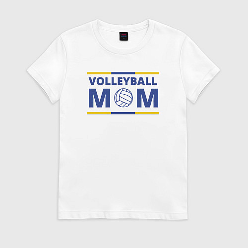 Женская футболка Волейбольная мама / Белый – фото 1