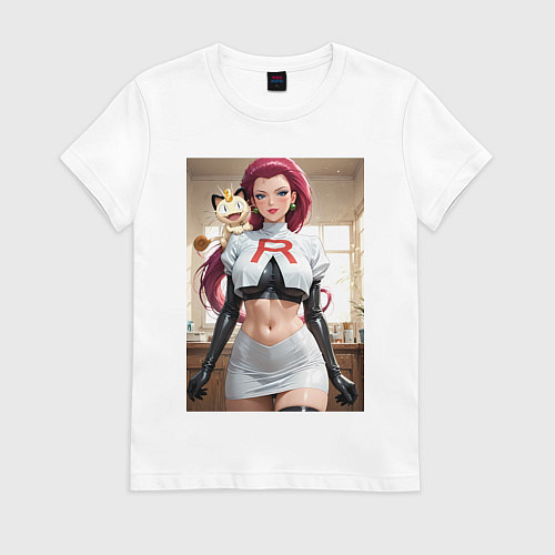 Женская футболка Джесси и Мяут / Белый – фото 1