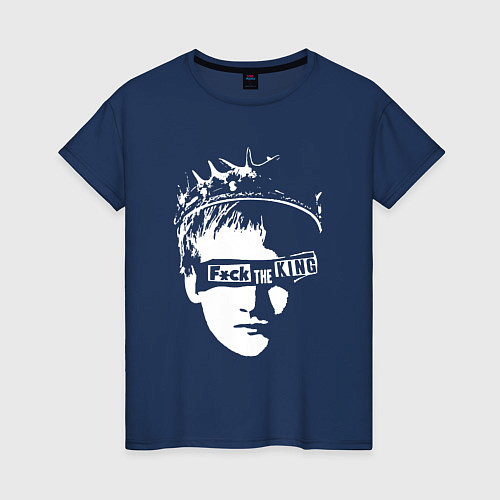 Женская футболка К чёрту короля / Тёмно-синий – фото 1