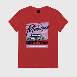 Женская футболка Midnight drifting