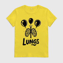 Женская футболка Легкие и воздушные шарики