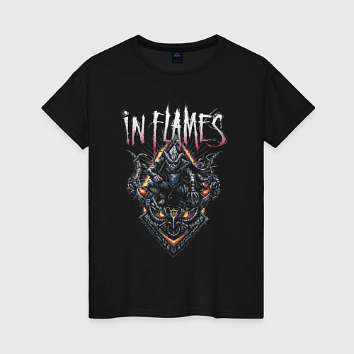 Женская футболка In Flames Mask / Черный – фото 1