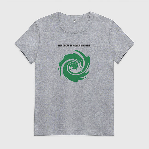 Женская футболка Круговорот / Меланж – фото 1