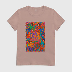 Женская футболка Astro психоделический рисунок