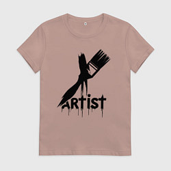 Женская футболка Художник с кистью