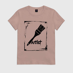 Женская футболка Кисть художника