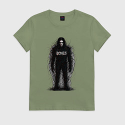 Женская футболка Bones horror style