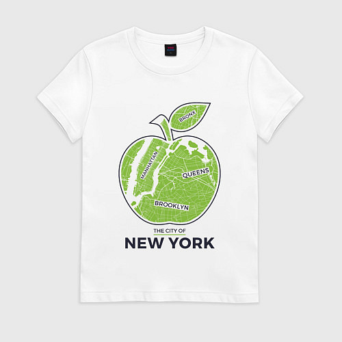 Женская футболка Сity of New York / Белый – фото 1