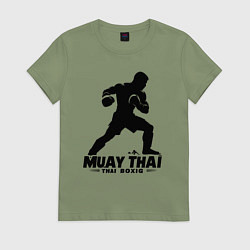 Женская футболка Муай Тай сила и мощь тайского бокса