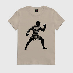 Женская футболка Антуражный тайский боксер