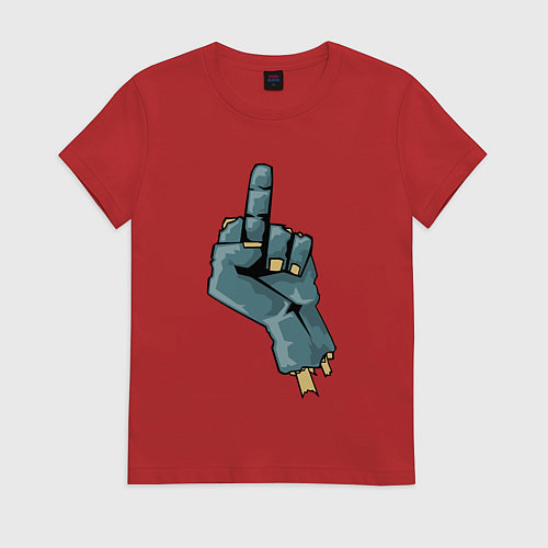 Женская футболка Zombie fuck / Красный – фото 1