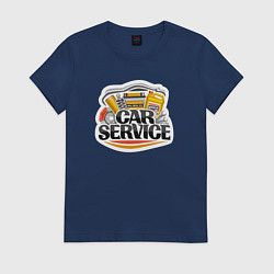 Женская футболка Сервис для автомобилей