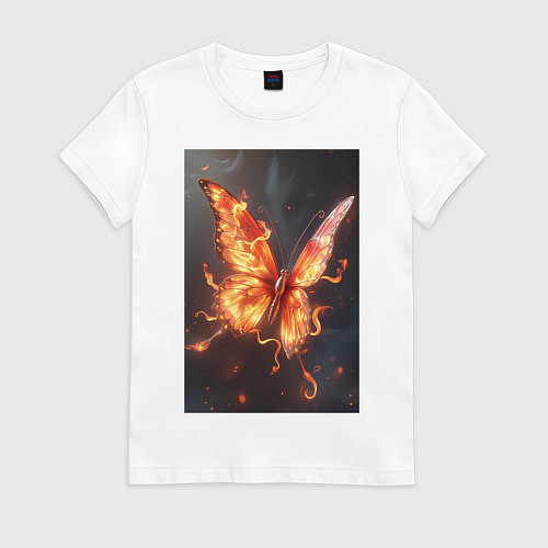 Женская футболка Огненная бабочка / Белый – фото 1