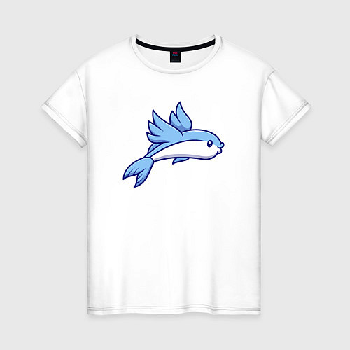 Женская футболка Летучая рыбка / Белый – фото 1