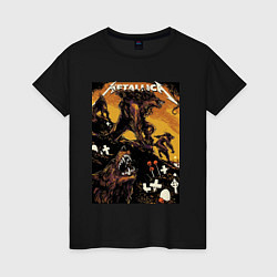 Женская футболка Metallica - wolf