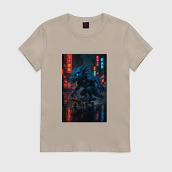 Женская футболка Дракон на Колесах
