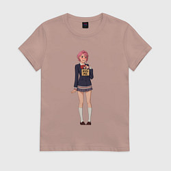 Женская футболка Дандадан Сиратори Айра - обними меня