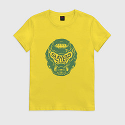 Женская футболка Doom slayer logo