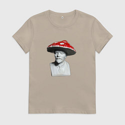 Женская футболка Ленин гриб