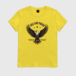 Женская футболка Свободный и гордый орёл