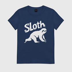 Женская футболка Граффити ленивец