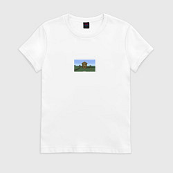 Женская футболка Да ты че мем майнкрафт