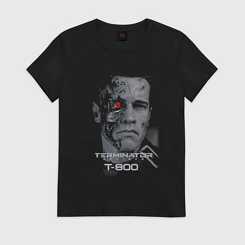 Женская футболка Терминатор Т800 / Черный – фото 1