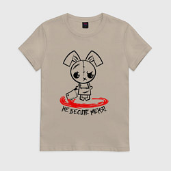 Женская футболка Дикий кролик - не бесите меня