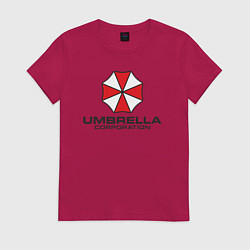 Футболка хлопковая женская Корпорация Umbrella, цвет: маджента