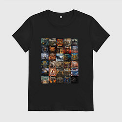 Женская футболка Sabaton - обложки