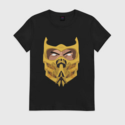 Женская футболка Scorpion face - Mortal Kombat