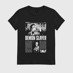 Женская футболка Клинок рассекающий демонов - Танджиро