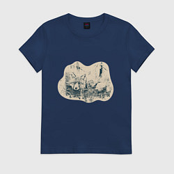 Женская футболка Туаль де Жуи лиса