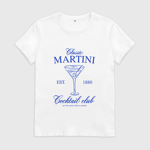 Женская футболка Classic martini / Белый – фото 1