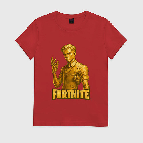 Женская футболка Золотой Мидас Fortnite / Красный – фото 1