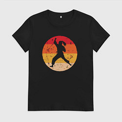 Футболка хлопковая женская Judo girl, цвет: черный