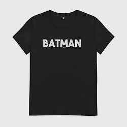 Футболка хлопковая женская Batman style, цвет: черный