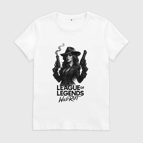 Женская футболка Мисс фортуна Нуар League of Legends / Белый – фото 1