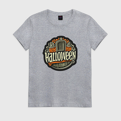 Женская футболка День хэллоуина / Меланж – фото 1