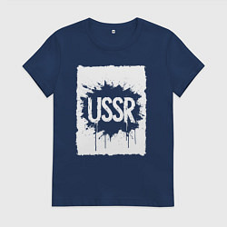 Женская футболка СССР в стиле граффити