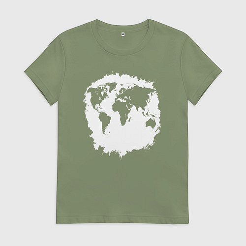 Женская футболка Тень Земли / Авокадо – фото 1