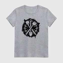 Женская футболка Лопатка и кисточки