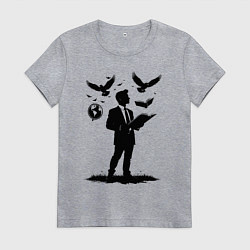 Женская футболка Учитель с символами