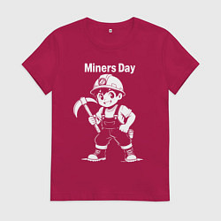 Женская футболка День шахтера аниме