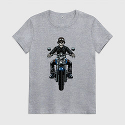 Женская футболка Skeletor racer