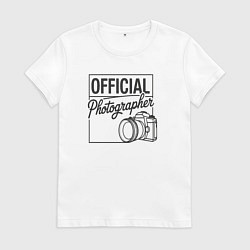 Женская футболка Официальный фотограф