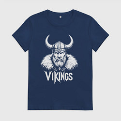 Женская футболка Викинги портрет