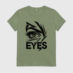 Женская футболка Взгляд глаза