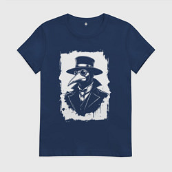 Женская футболка Чумной доктор в шляпе